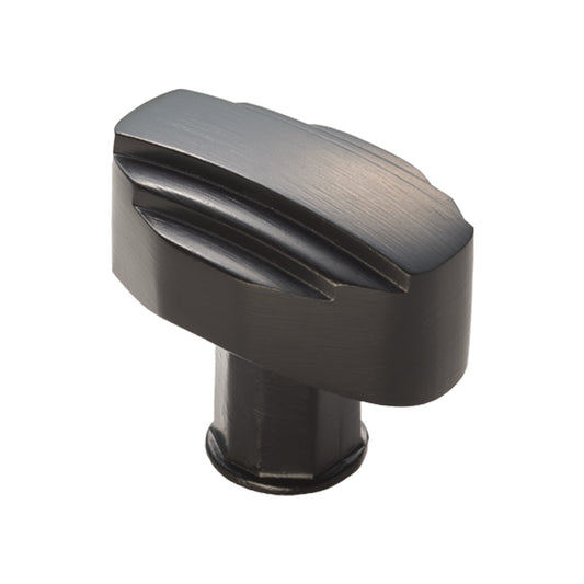 FTD ART DECO KNOB 30MM - MATT BLACK -