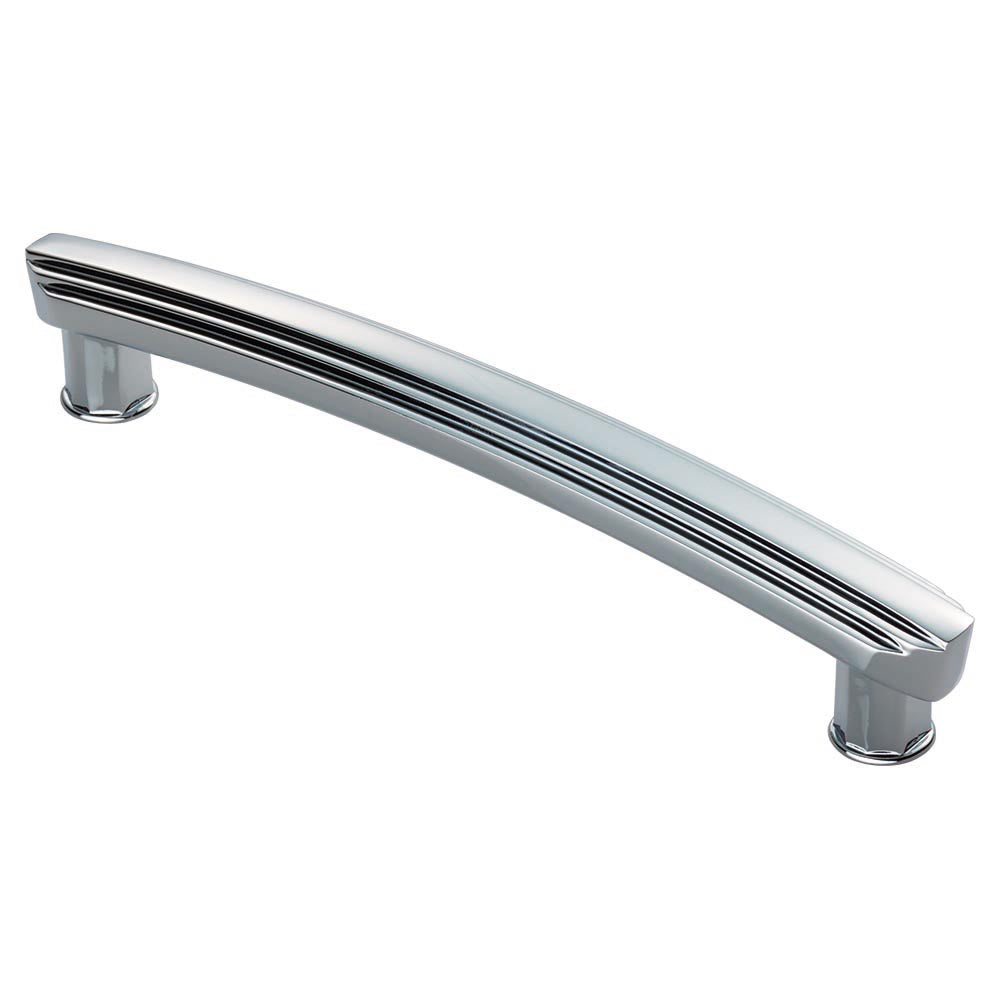 FTD ART DECO HANDLE 160MM C/C - POLISHED CHROME - 160