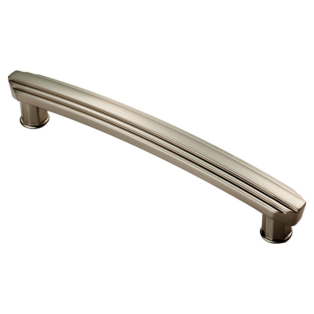 FTD ART DECO HANDLE 160MM C/C - SATIN NICKEL - 160