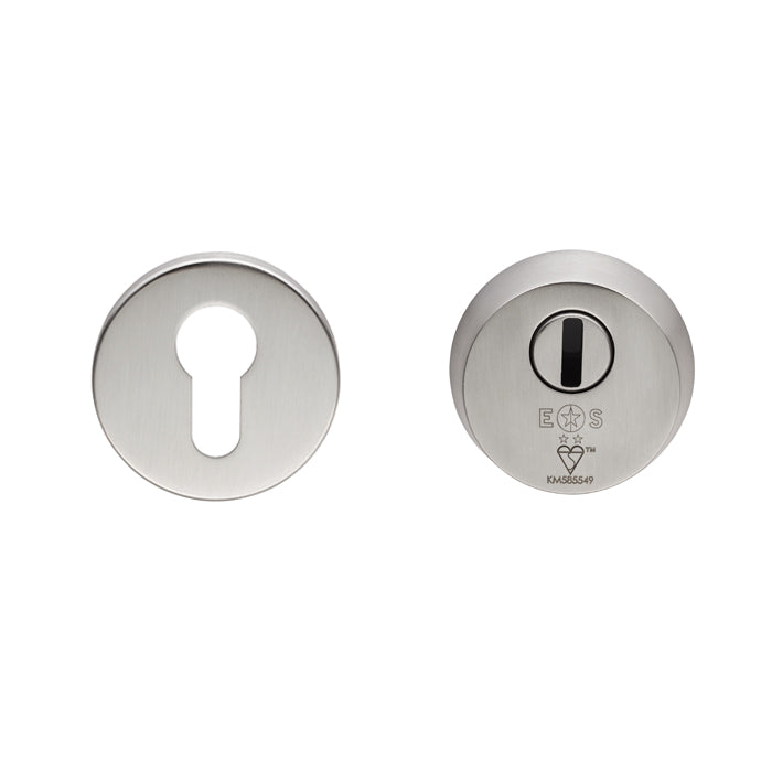 2 STAR SECURITY ESCUTCHEON SET_x005F

 - SATIN STAINLESS STEEL - 54