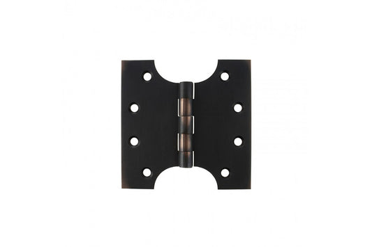 Atlantic (Solid Brass) Parliament Hinges 4" x 2" x 4mm - Antique Copper - APH424AC - (Pair)