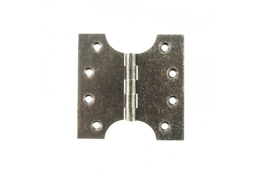 Atlantic (Solid Brass) Parliament Hinges 4" x 2" x 4mm - Distressed Silver - APH424DS - (Pair)