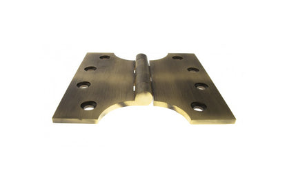 Atlantic (Solid Brass) Parliament Hinges 4" x 2" x 4mm - Matt Antique Brass - APH424MAB - (Pair)