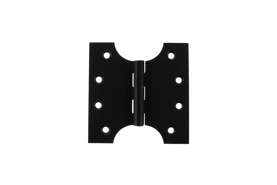 Atlantic (Solid Brass) Parliament Hinges 4" x 2" x 4mm - Matt Black - APH424MB - (Pair)