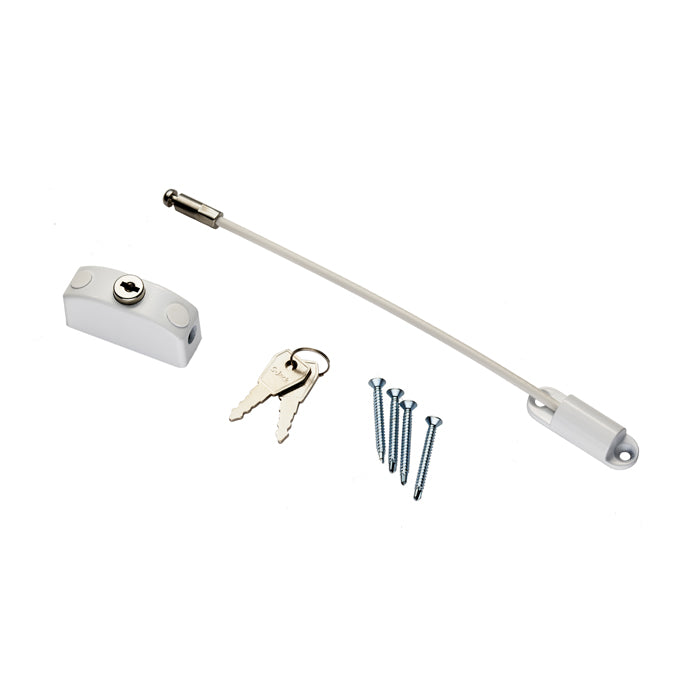 WINDOW RESTRICTOR - WHITE - WHITE -