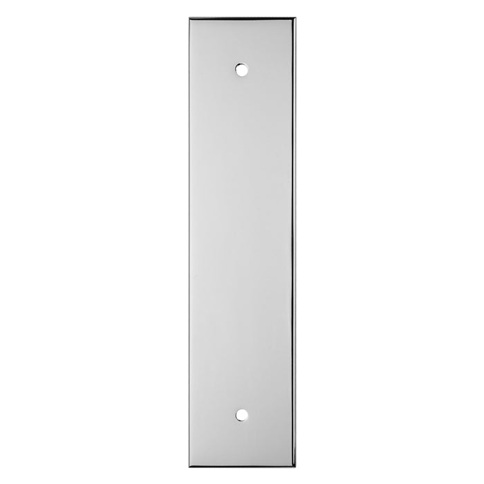 168 X 40MM SQUARE CABINET HARDWARE BACKPLATE 128MM C/C - POLISHED CHROME -