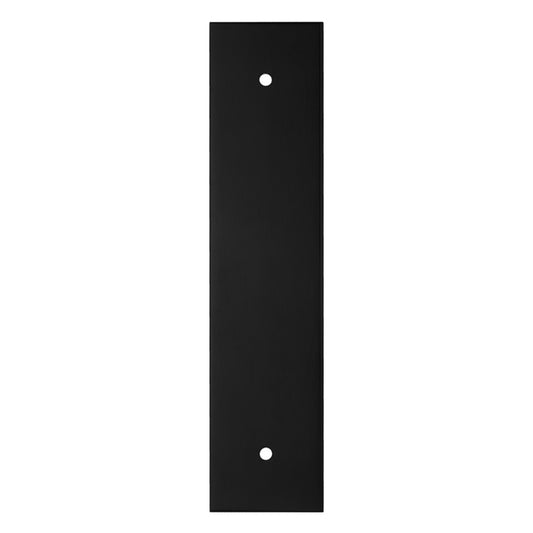 168 X 40MM SQUARE CABINET HARDWARE BACKPLATE 128MM C/C - MATT BLACK -