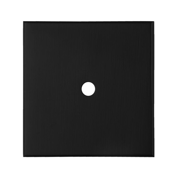 40 X 40MM SQUARE CABINET HARDWARE BACKPLATE - MATT BLACK -