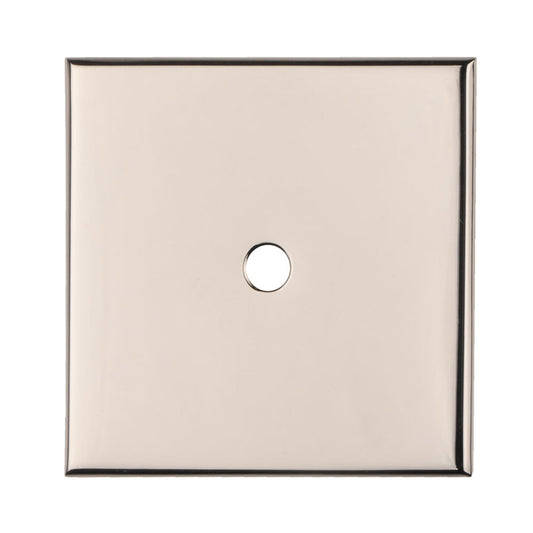 40 X 40MM SQUARE CABINET HARDWARE BACKPLATE - POLISHED NICKEL -