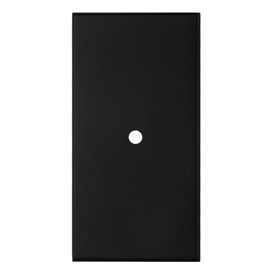 76 X 40MM SQUARE CABINET HARDWARE BACKPLATE - MATT BLACK -