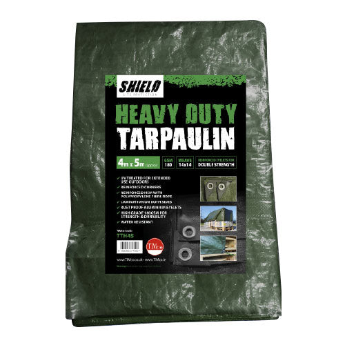 TIMCO Heavy Duty Tarpaulin Green - 4 x 5m