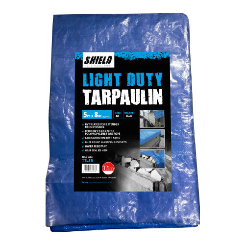 TIMCO Light Duty Tarpaulin Blue - 4 x 5m