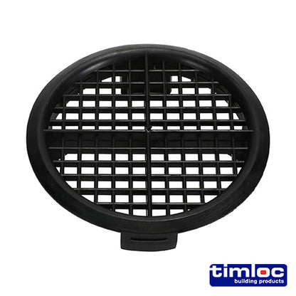 10 x Timloc Push-in Soffit Vent Black -  70.0