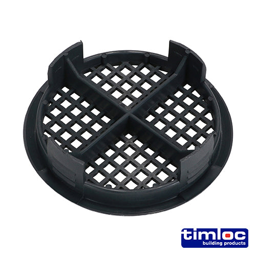 10 x Timloc Push-in Soffit Vent Grey -  70.0