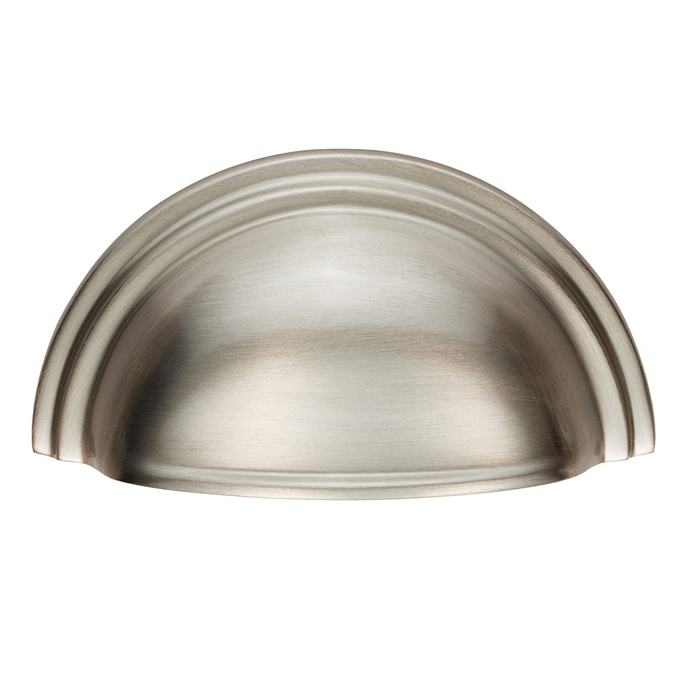 VICTORIAN CUP PULL 76MM C/C - SATIN NICKEL - 76 ( 92 )