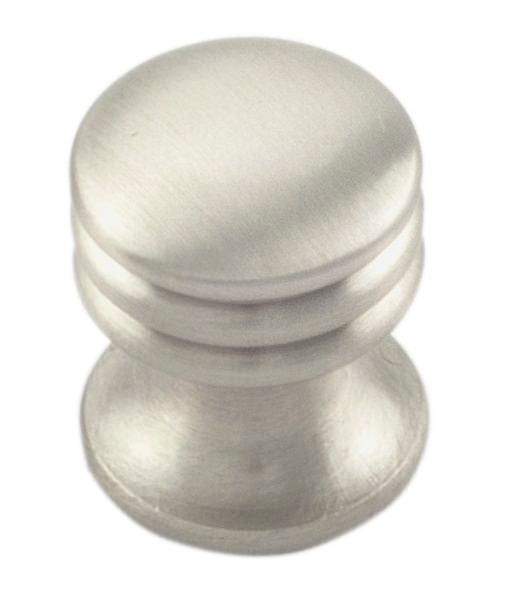 FTD RINGED CUPBOARD KNOB 17MM - SATIN NICKEL - 15.5 (15.5 )