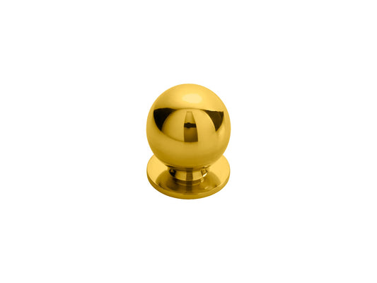 FTD BALL KNOB 25MM - POLISHED BRASS - 25 ( 25 )