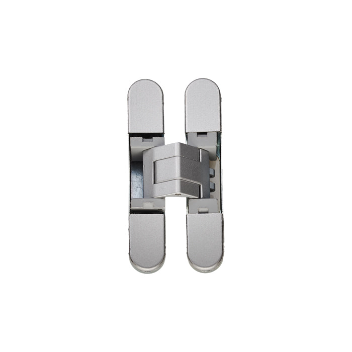 929 STARS 3D CONCEALED HINGE 76 X 14MM SILVER - SCREWS NOT SUPPLIED - SILVER - 76 x 14mm