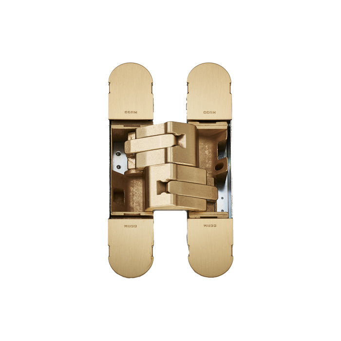 1131 STARS 3D CONCEALED HINGE 160 X 32MM GALVANIC SATIN BRASS - GALVANIC SATIN BRASS - 160 x 32mm