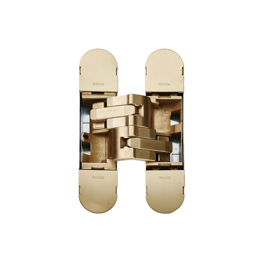 1230 STARS 3D CONCEALED HINGE 130 X 30MM OSG (GALVANIC SATIN BRASS) - GALVANIC SATIN BRASS - 130 x  30