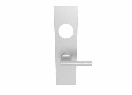 174 X 45 X 8MM STEELWORX SQUARE BACKPLATES -  BATHROOM (57MM C/C) + STANDARD TURN & RELEASE - SATIN STAINLESS STEEL -