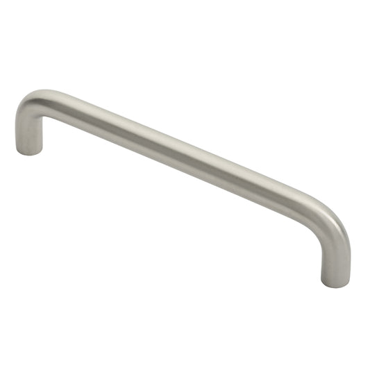 10MM DIA. D PULL HANDLE - 128MM C/C - BOLT THROUGH FIXING_x005F

 - SATIN STAINLESS STEEL - 128