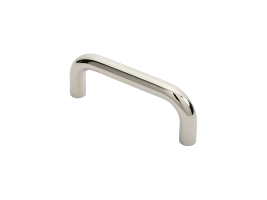 19MM DIA. D PULL HANDLE - 150MM C/C - BOLT THROUGH FIXING_x005F

 - BRIGHT STAINLESS STEEL -