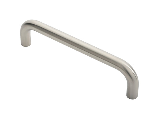 19MM DIA. D PULL HANDLE - 225MM C/C - BOLT THROUGH FIXING_x005F

 - SATIN STAINLESS STEEL -