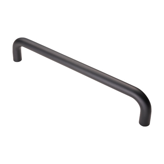 19MM DIA. D PULL HANDLE - 300MM C/C - BOLT THROUGH FIXING_x005F

 - MATT BLACK -