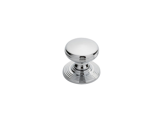 FTD DELAMAIN RINGED KNOB 28MM - POLISHED CHROME - 28 ( 28 )