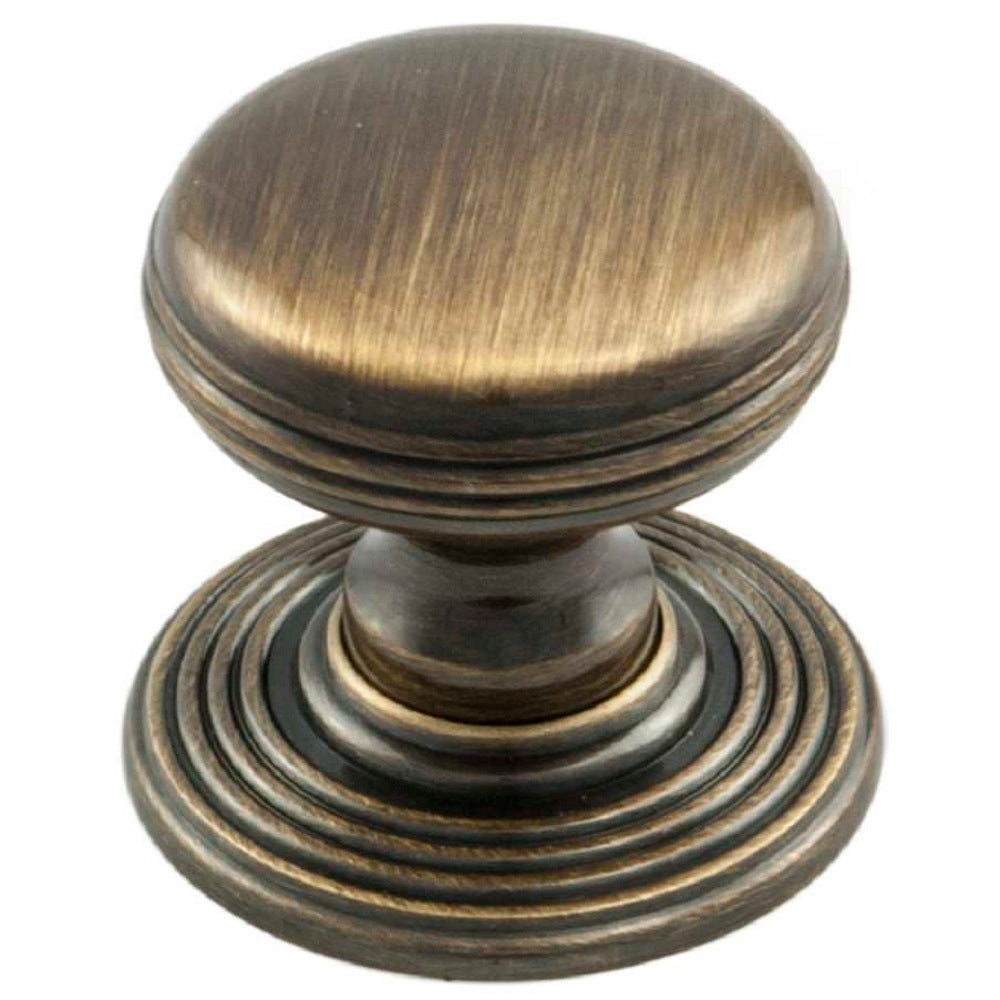 FTD DELAMAIN RINGED KNOB 28MM - FLORENTINE BRONZE - 28 ( 28 )