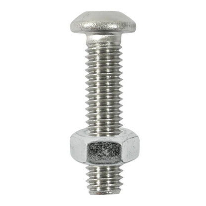 8 x TIMCO Button Socket Screws ISO7380 A2 Stainless Steel - M6 x 20