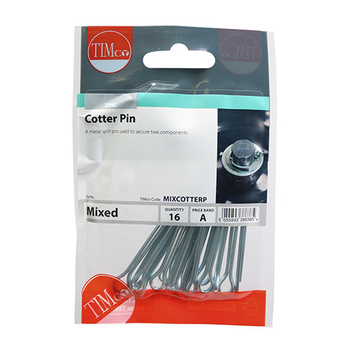 16 x TIMCO Mixed Cotter Pins - Mixed