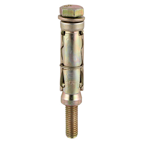 4 x TIMCO Shield Anchors Loose Bolt Gold - M6:25L (M6 x 65)