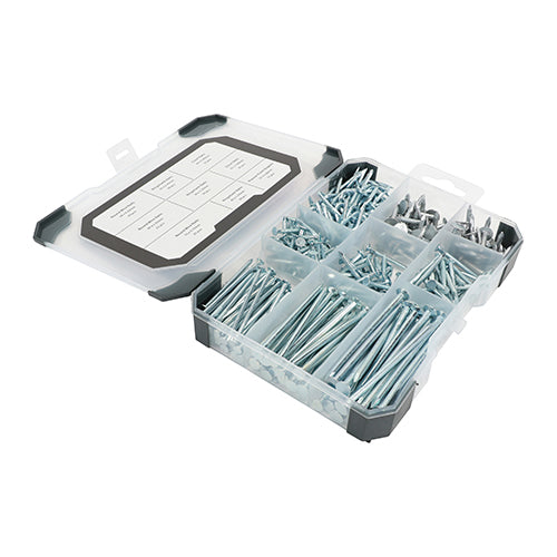 TIMCO Nails Galvanised Bright Mixed Tray - 300pcs