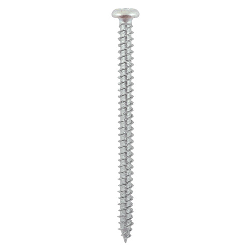 100 x TIMCO Concrete Screws Flat Countersunk Silver - 7.5 x 120