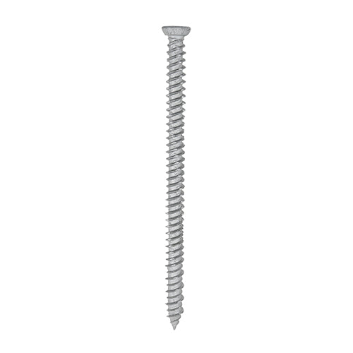 100 x TIMCO Concrete Screws Flat Countersunk Exterior Silver - 7.5 x 100