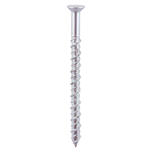 100 x TIMCO Masonry Screws Countersunk Silver - 6.0 x 100