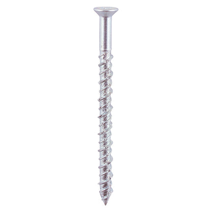 100 x TIMCO Masonry Screws Countersunk Silver - 6.0 x 100