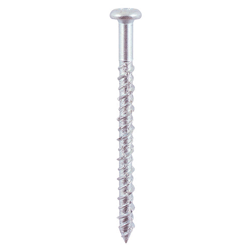 100 x TIMCO Masonry Screws Pan Head Silver - 6.0 x 100