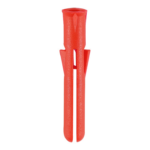 1000 x TIMCO Red Premium Plastic Plugs - 34mm