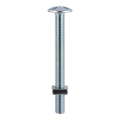 200 x TIMCO Roofing Bolts & Square Nuts Silver - M5 x 30