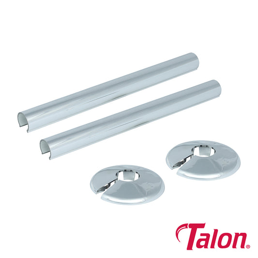 Pair of - Talon Snappit Kit Chrome - 15mm x 200mm x 18mm