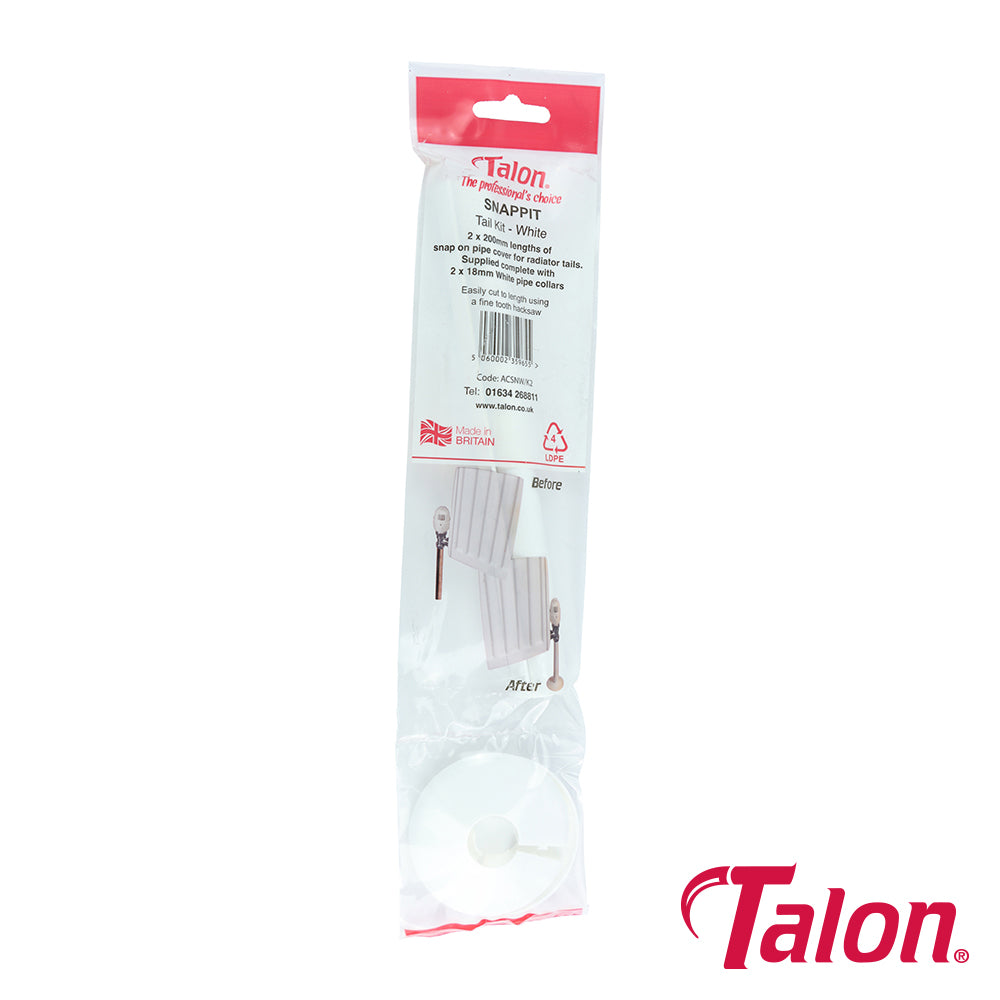 Pair of - Talon Snappit Kit White - 15mm x 200mm x 18mm