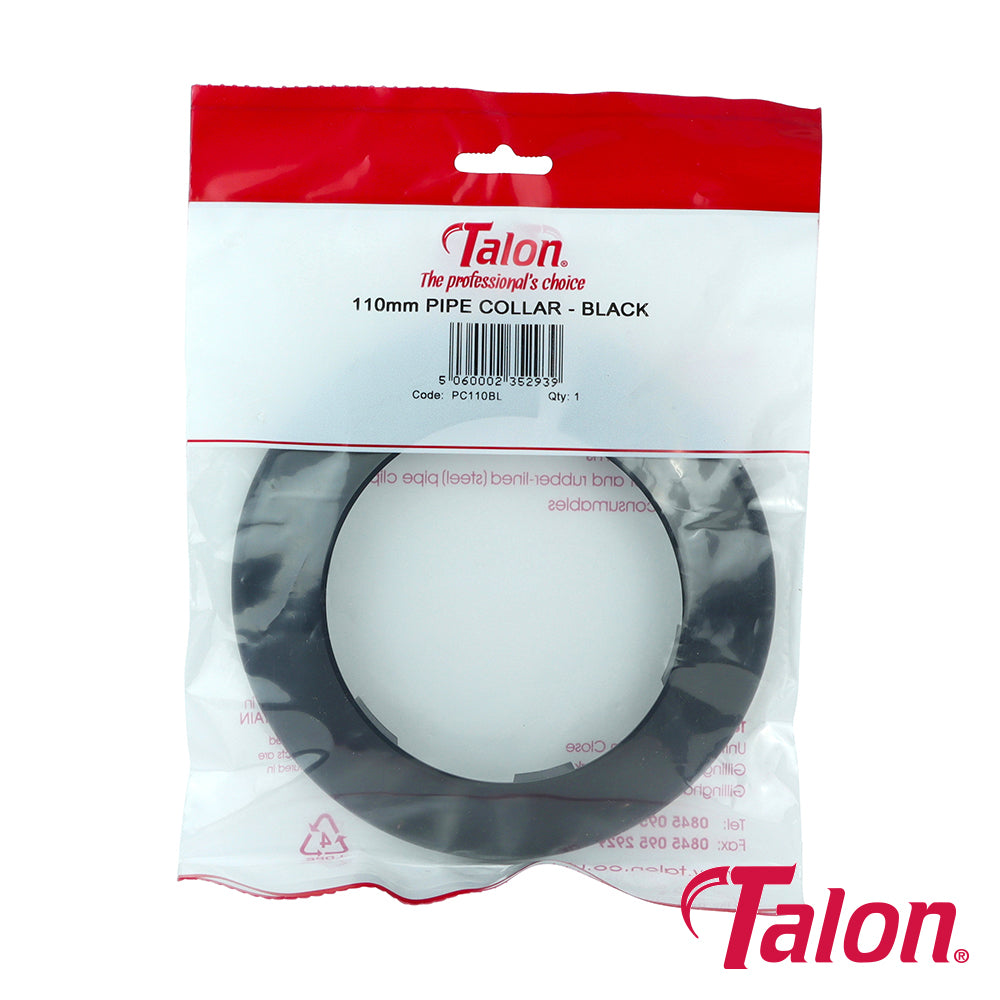 Talon Pipe Collar Black - 110mm