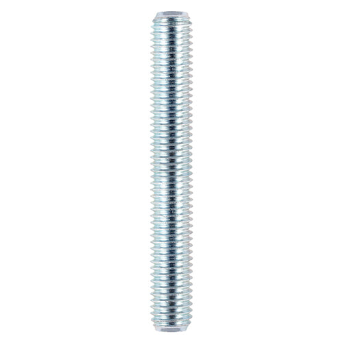 10 x TIMCO Threaded Bars Grade 4.8 Silver - M8 x 300