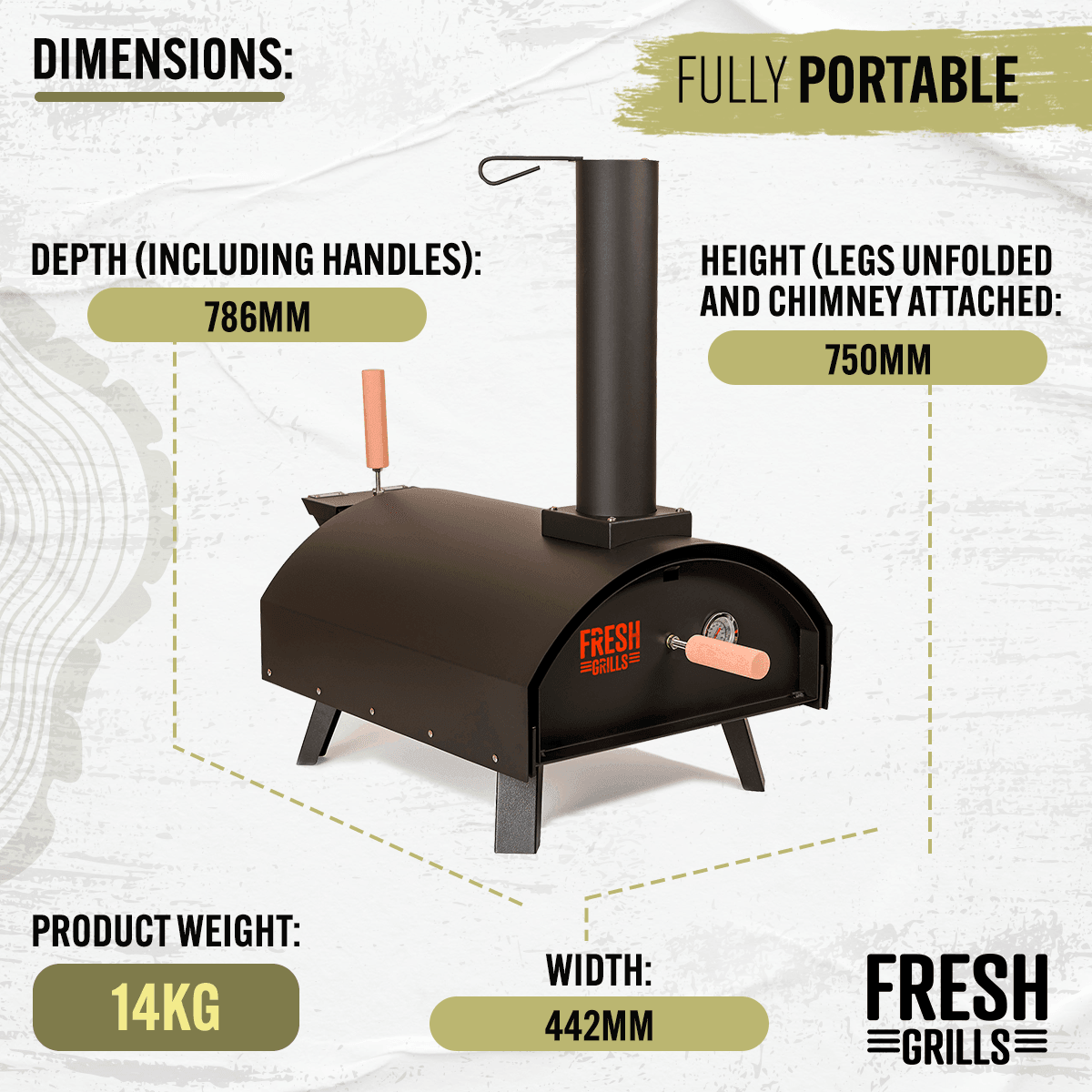 Fresh Grills Classic Outdoor Pizza Oven