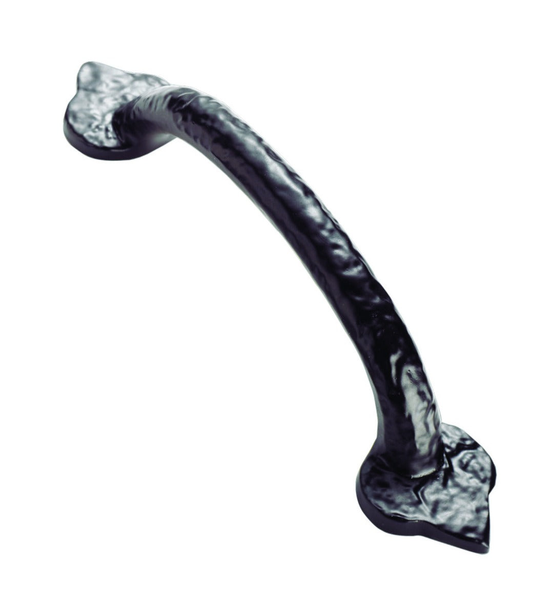 FTD HAMMERED FLEUR DE LYS HANDLE 102MM C/C - BLACK ANTIQUE - 102 ( 151 )