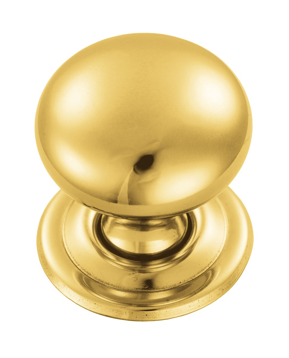 FTD HOLLOW VICTORIAN KNOB 32MM - POLISHED BRASS - 33.5 ( 31.5 )