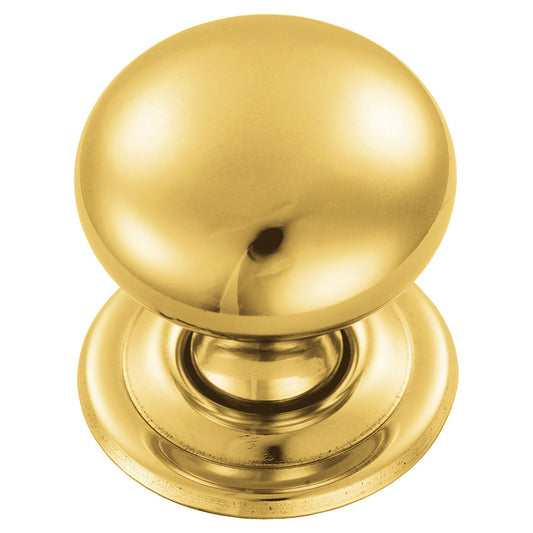 FTD HOLLOW VICTORIAN KNOB 38MM - POLISHED BRASS - 38 ( 37 )